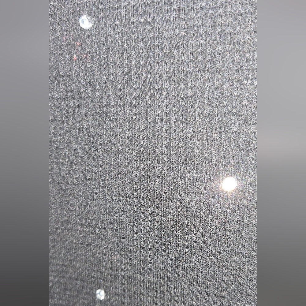 Rhinestone Studded Bling Waffle Weave Romper Pajamas Long Sleeve Thermal XS S - Picture 10 of 16